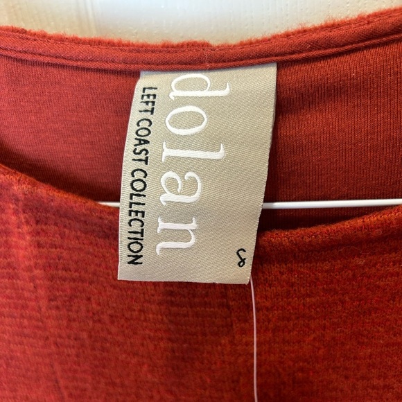 NWT ANTHROPOLOGY DOLAN LEFT COAST PIPER DRESS SMALL BURNT ORANGE LONG SLEEVE - Picture 6 of 8